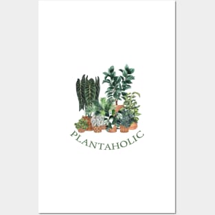 Plantaholic House Plants Illustration 3 Posters and Art
